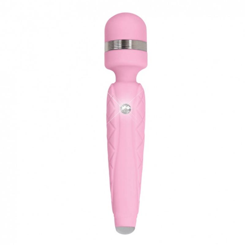 PILLOW TALK Stimulateur massant Cheeky Wand Wibe With Crystal
