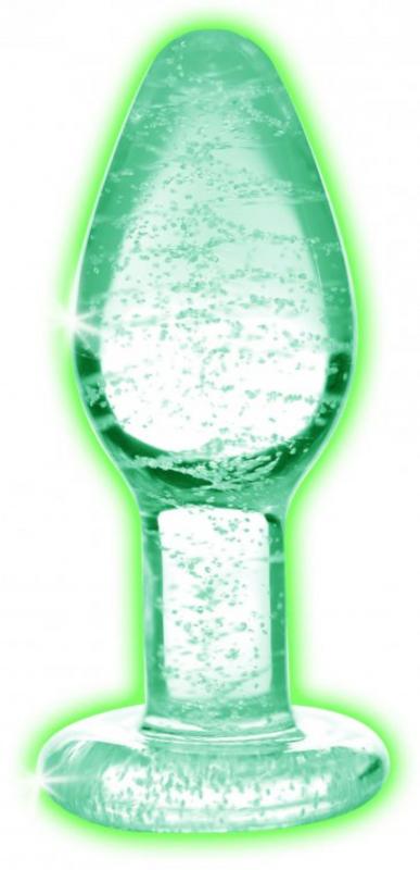 Plug anal en verre phosphorescent - Grand