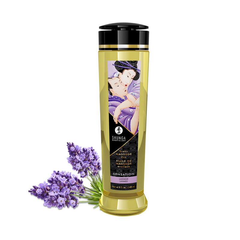 Shunga - Huile de massage Sensation/Lavende - 240 ml